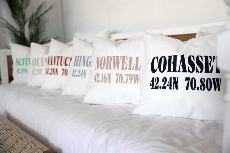 Custom Town Coordinate Pillow (Cover & Insert)