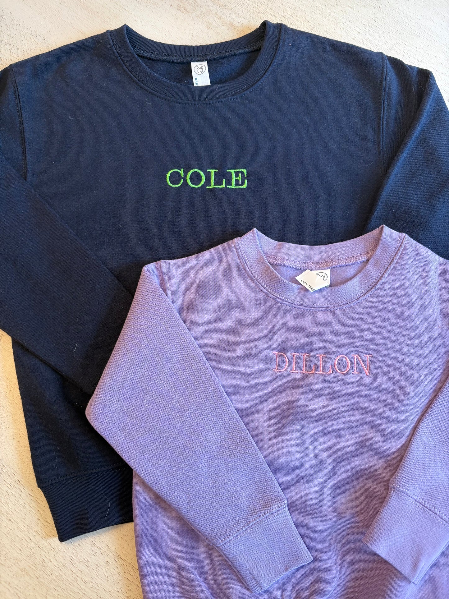 Toddler Embroidered Name Sweatshirt