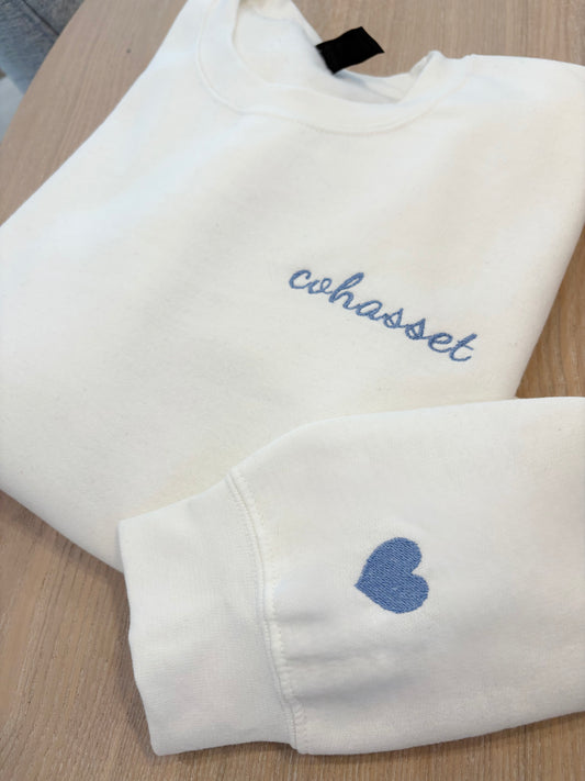 Embroidered Town Crewneck