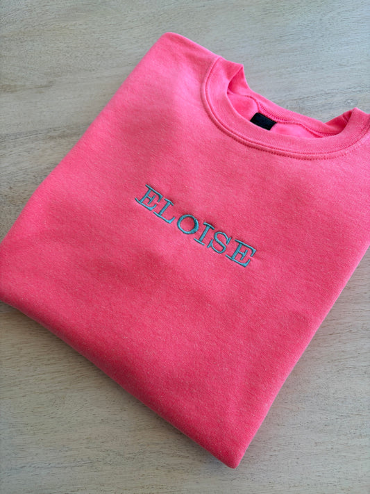 Youth Embroidered Name Sweatshirt