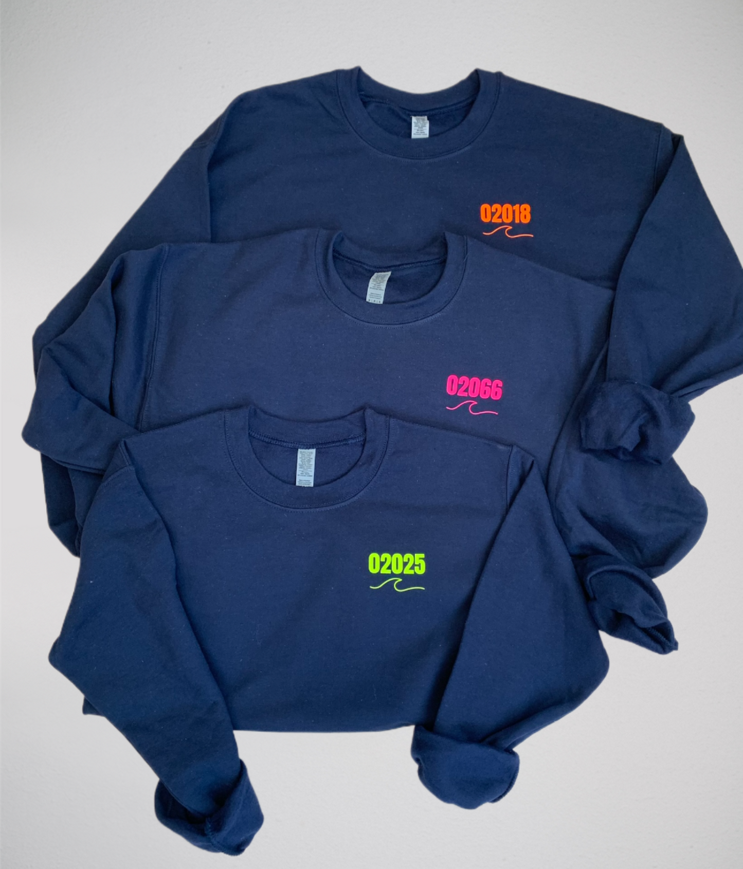 Neon Custom Zip Code Crewneck