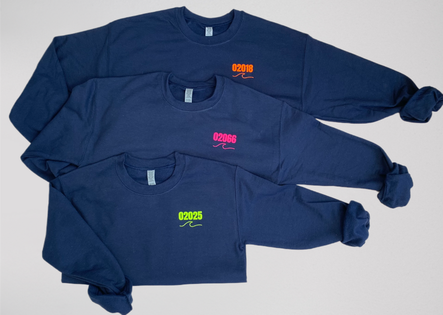 Neon Custom Zip Code Crewneck