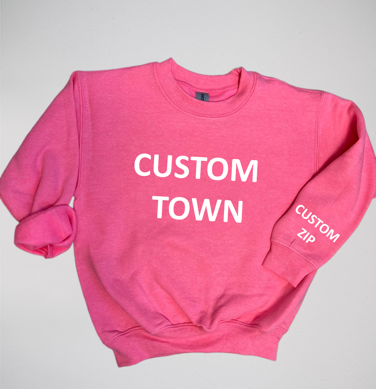 Youth Custom Town Abbreviation Crewneck